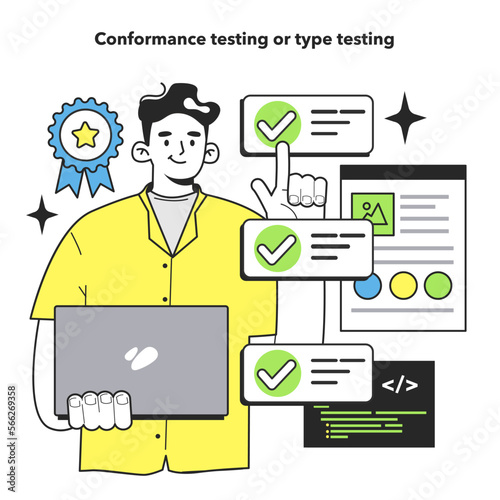 Conformance testing or type testing technique. Software testing methodology.