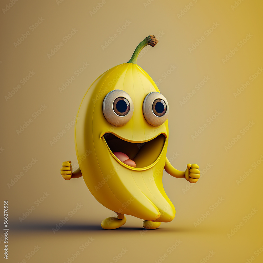 Cute Banana Character