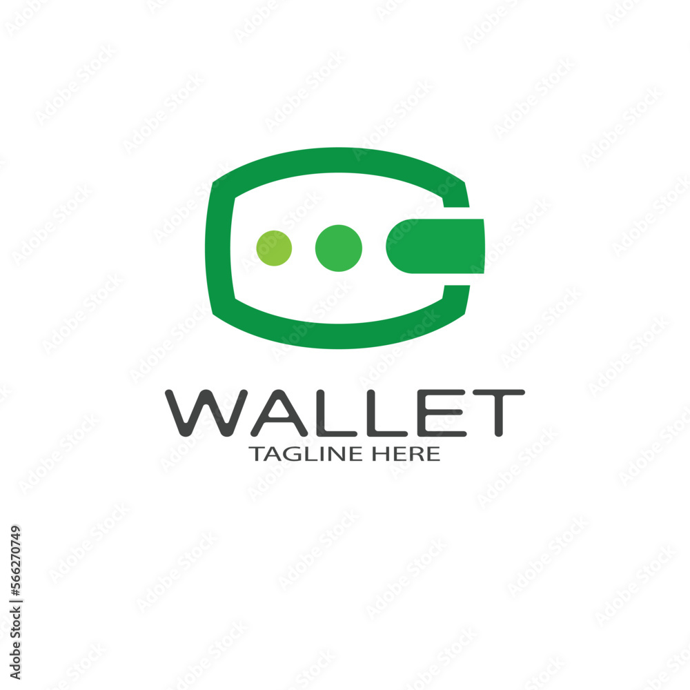 Obraz premium e wallet logo design illustration icon with a simple modern concept, for electronic wallets, digital money storage applications, digital savings, digital money transactions,vector