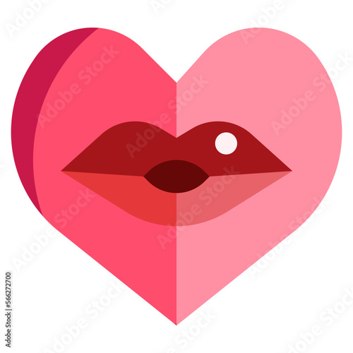 KISS flat icon