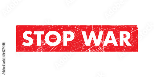 STOP WAR stamp. Vector illustration graphic