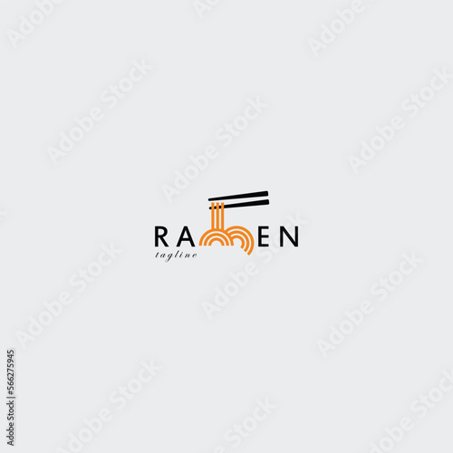 simple ramen logo vector design