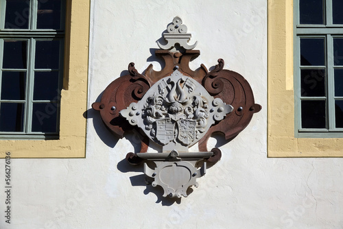 Wappen an der Schlossmuehle am Schloss Fuerstenau in Michelstadt photo