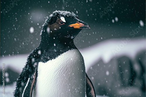 Fotografie penguin in antarctica