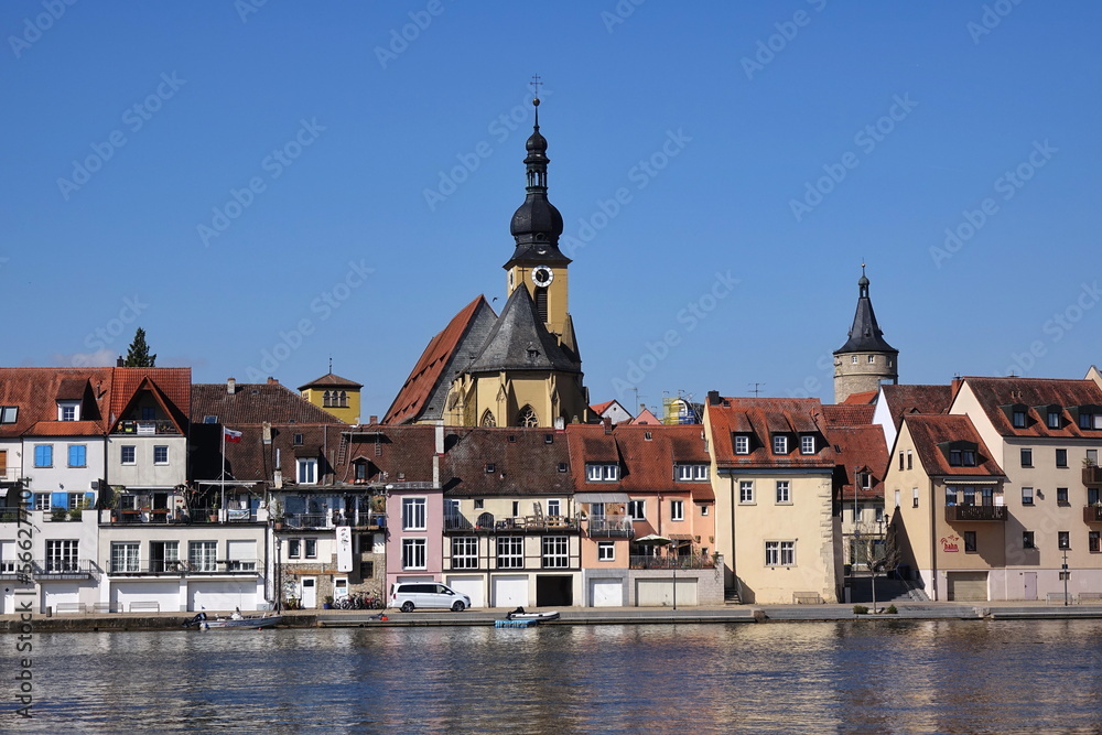 Naklejka premium Main bei Kitzingen