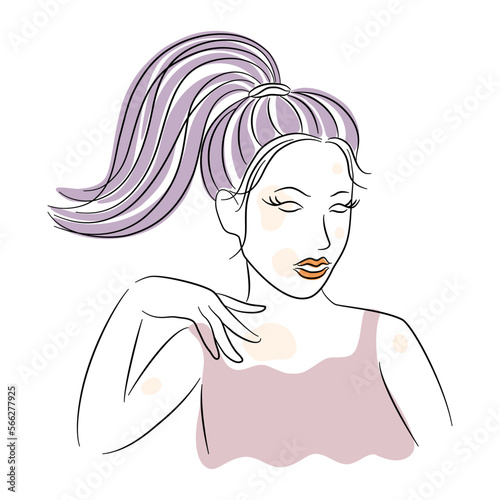 Vector vintage woman Designed on white background for card decoration, T-shirt design, pocket pattern, fashion, Digital print, Woman's Day, Clothes patterns, scrapbook, Canvas print  and more.
