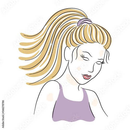 Vector vintage woman Designed on white background for card decoration, T-shirt design, pocket pattern, fashion, Digital print, Woman's Day, Clothes patterns, scrapbook, Canvas print  and more.