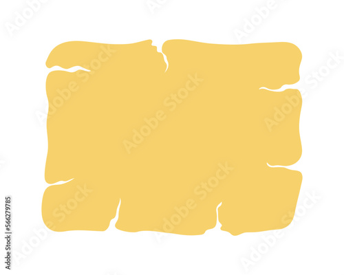 Ripped, torn sheet of paper, parchment map