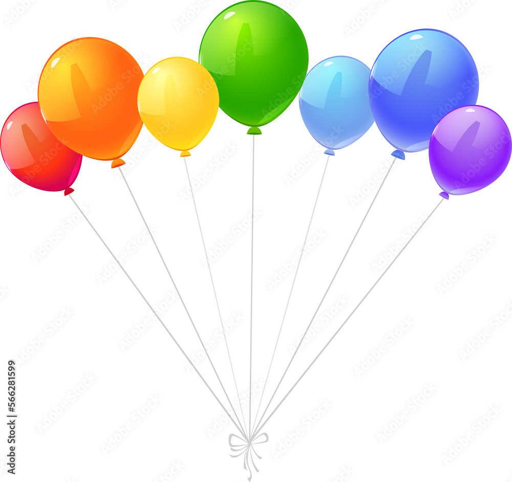 Helium balloons bunch arches