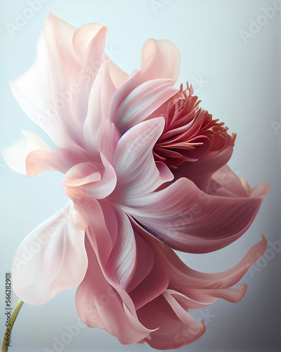 A beautiful pastel pink flower