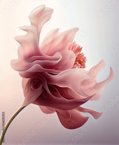 A beautiful pastel pink flower
