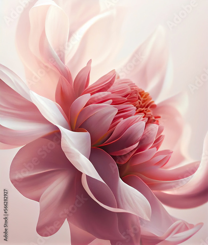 A beautiful pastel pink flower