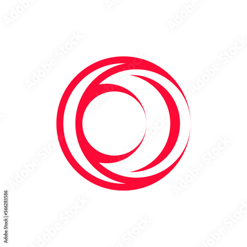 Hurricane Symbol Abstract icon. Editable Shape Logo Template