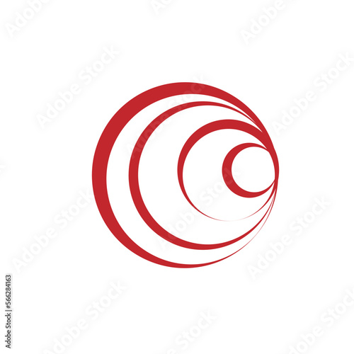 Hurricane Symbol. Abstract icon. Editable Shape Logo Template