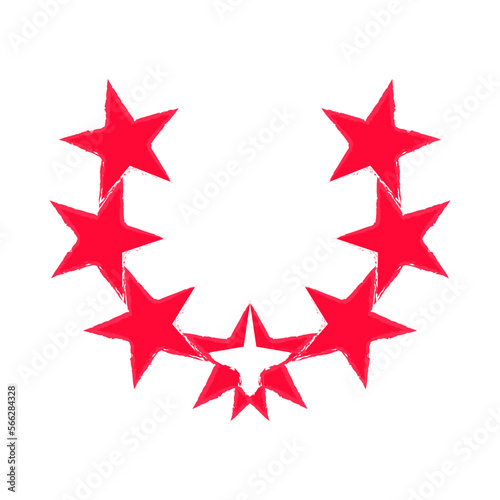 Star Crown Symbol. Star Logo. Editable Shape Logo Template