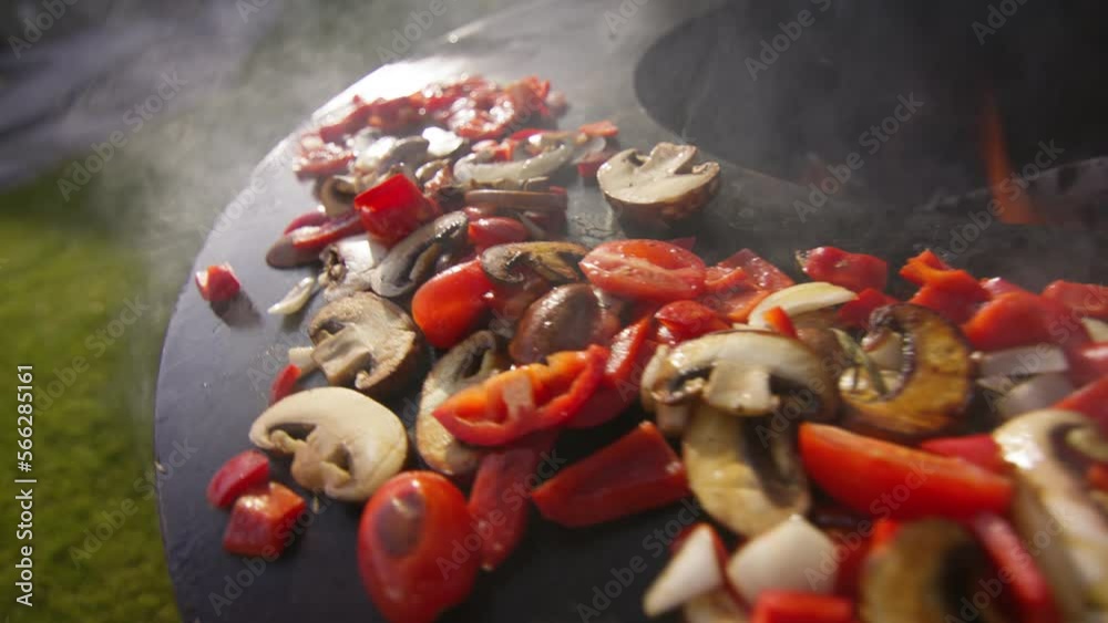Gemüse auf Grill