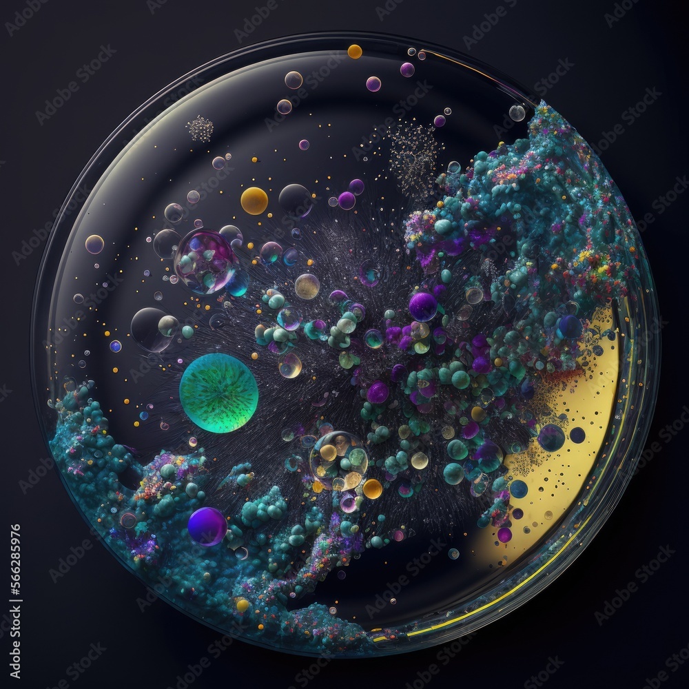 Pp Microplastic Microplastic particles in Petri dish, tiny plastic specs found in ...