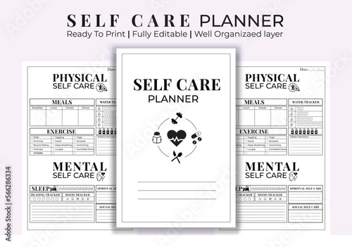 Self Care Kdp Planner interior 
