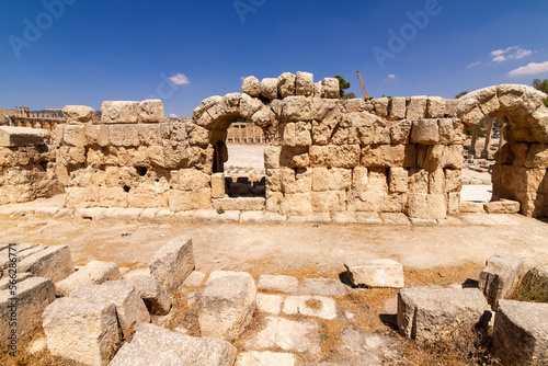 ruins of ancient Roman temple in Jerash, Jordan