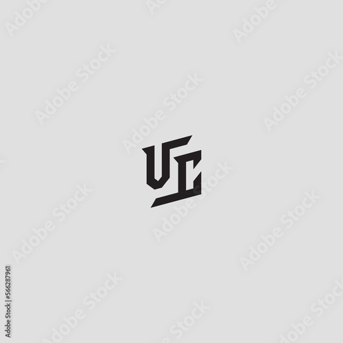 VC simple initial esport concept logo design ideas for inspirations