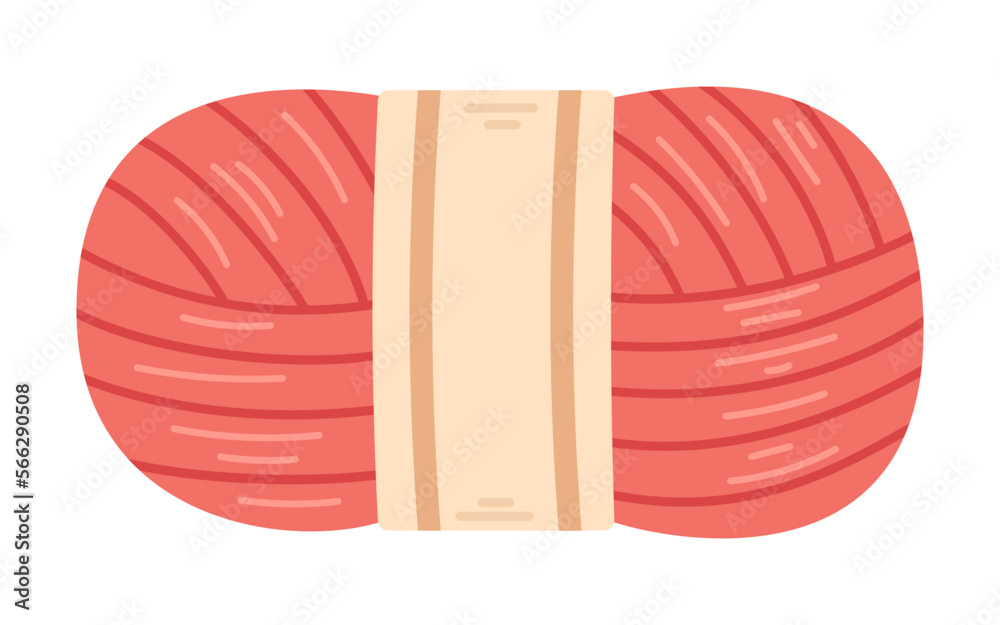 Obraz na plátně Vector wool skein