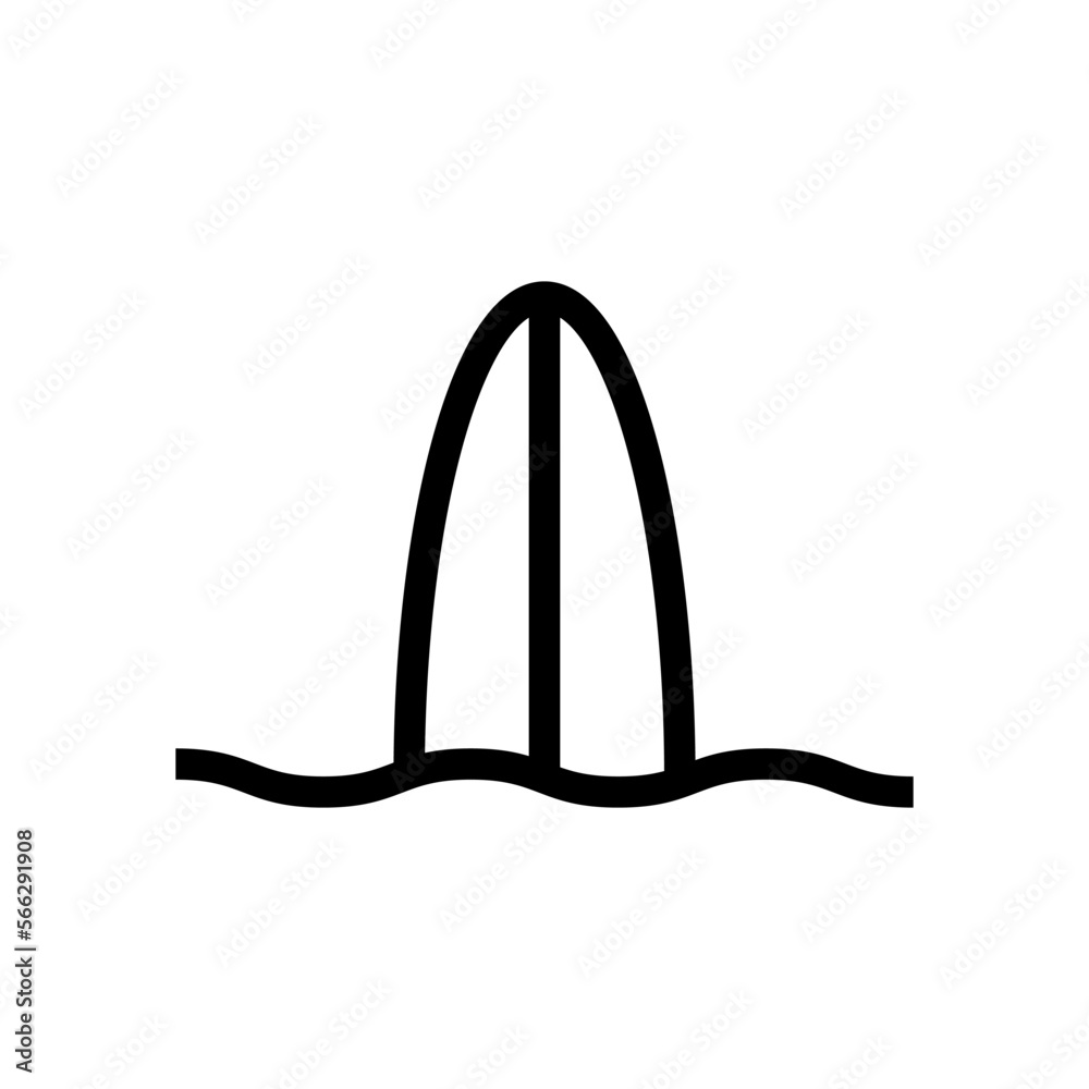 Surfing icon line isolated on white background. Black flat thin icon on modern outline style. Linear symbol and editable stroke. Simple and pixel perfect stroke vector illustration Surfing icon line isolated on white background. Black flat thin icon on modern outline style. Linear symbol and editable stroke. Simple and pixel perfect stroke vector illustration