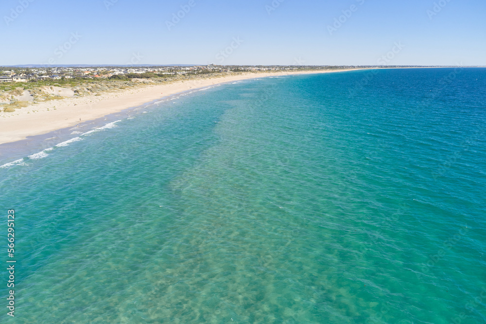 Aerial of beach at Secreat Harbour, in Perth Western Australia, in Summer Aerial of beach at Secreat Harbour, in Perth Western Australia, in Summer