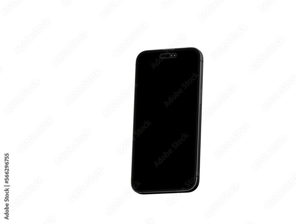 3d smartphone with blank screen isolated 3d smartphone with blank screen isolated