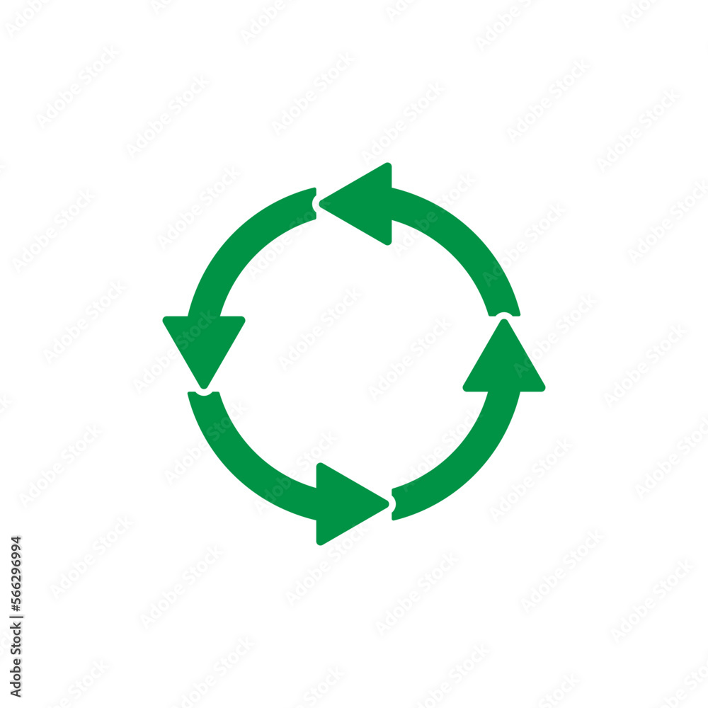 Recycle symbol, vector illustration icon. Recycle symbol, vector illustration icon.