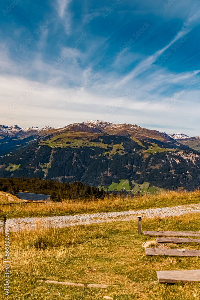 Beautiful alpine summer view at the famous Ahorn summit, Mayrhofen, Zillertal valley, Tyrol, Austria