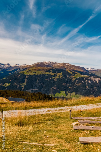 Beautiful alpine summer view at the famous Ahorn summit, Mayrhofen, Zillertal valley, Tyrol, Austria