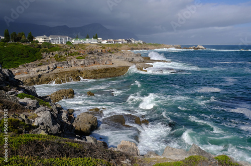 Coastline and stormy seas at Hermanus, Western Cape, South Africa © Jerry