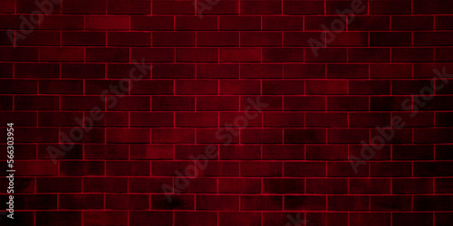 Wall Background of vintage textured bricks. Wall stripes. Empty space of Red brown vintage grunge brick wall texture background.