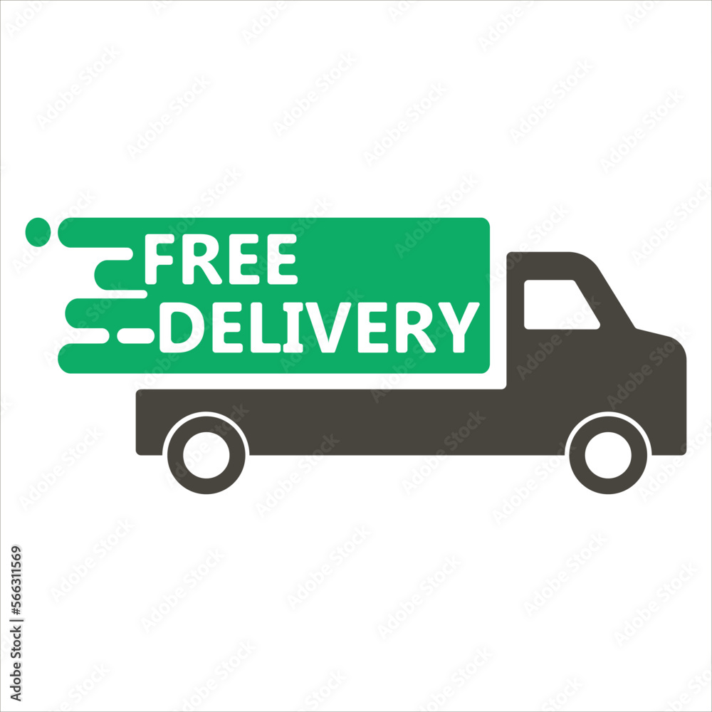 Free delivery, delivery of goods by truck Free delivery, delivery of goods by truck