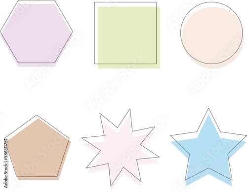 Abstract modern graphic elements, Abstract blot shape. Liquid organic shape elements in flat style, SVG Vector