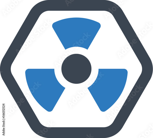 Radiation caution icon