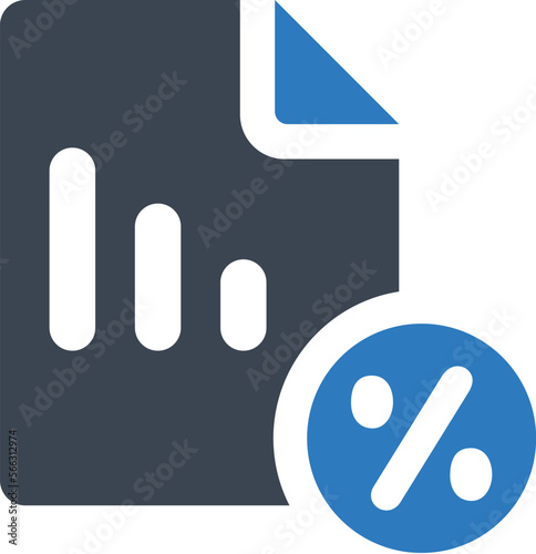 Loan rates calculation icon