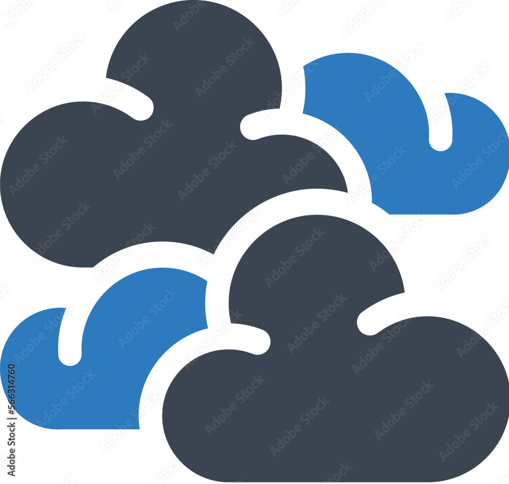 Cloudy nature icon Cloudy nature icon