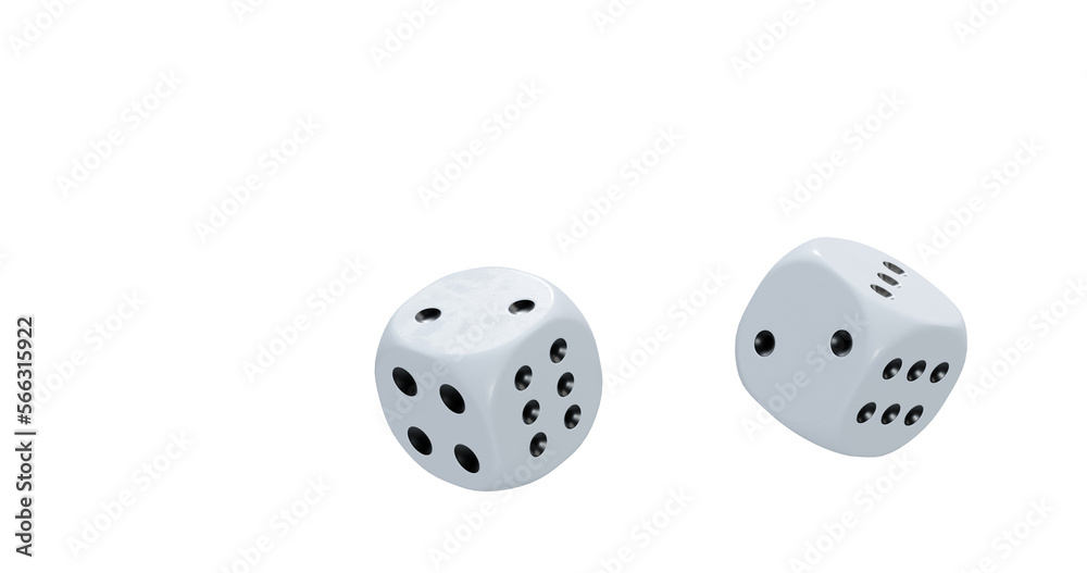 3d render of isolated dice for casino or gambling concept, transparent background in png format. 3d render of isolated dice for casino or gambling concept, transparent background in png format.