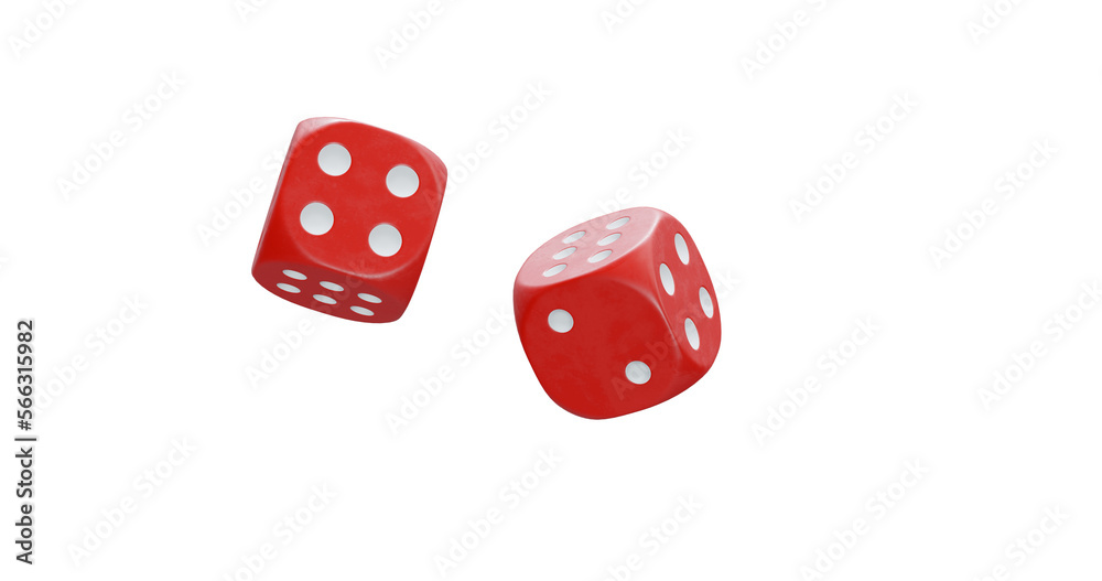 3d render of isolated dice for casino or gambling concept, transparent background in png format. 3d render of isolated dice for casino or gambling concept, transparent background in png format.