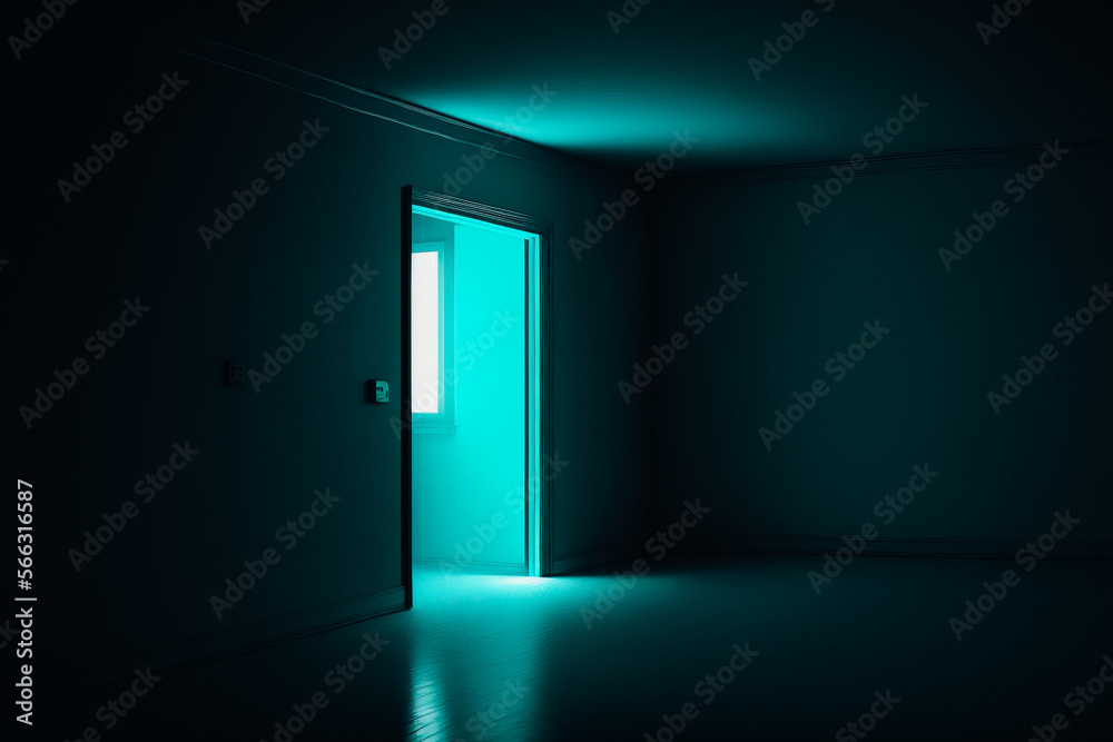 simple selfilumiating light, with cyan colors