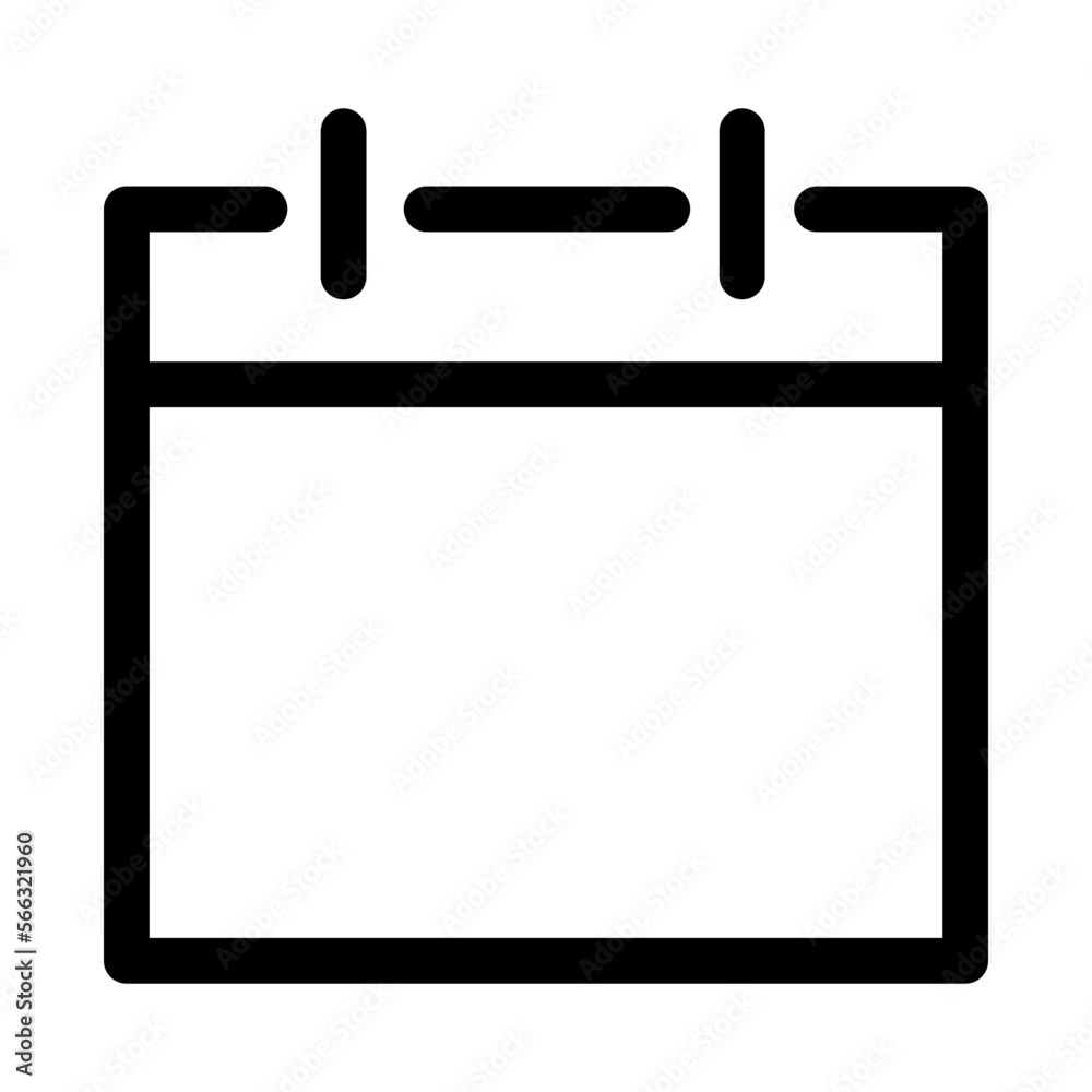 Calendar icon, out line vector Calendar icon, out line vector