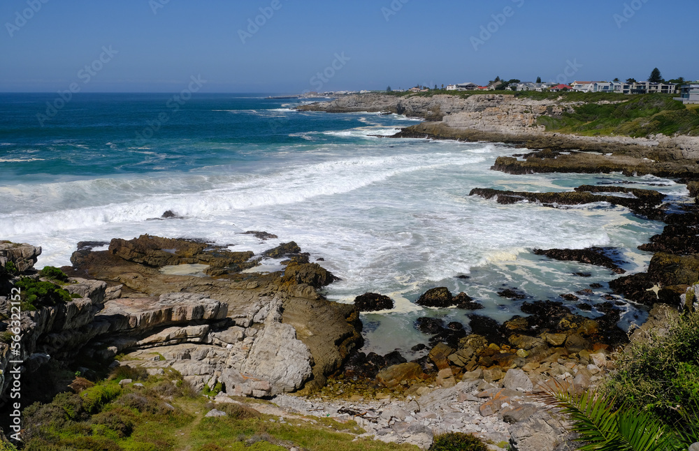 Shoreline and bays at Hermanus, Western Cape, South Africa Shoreline and bays at Hermanus, Western Cape, South Africa