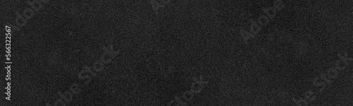 Black rough surface wide texture. Dark fine textured panoramic background