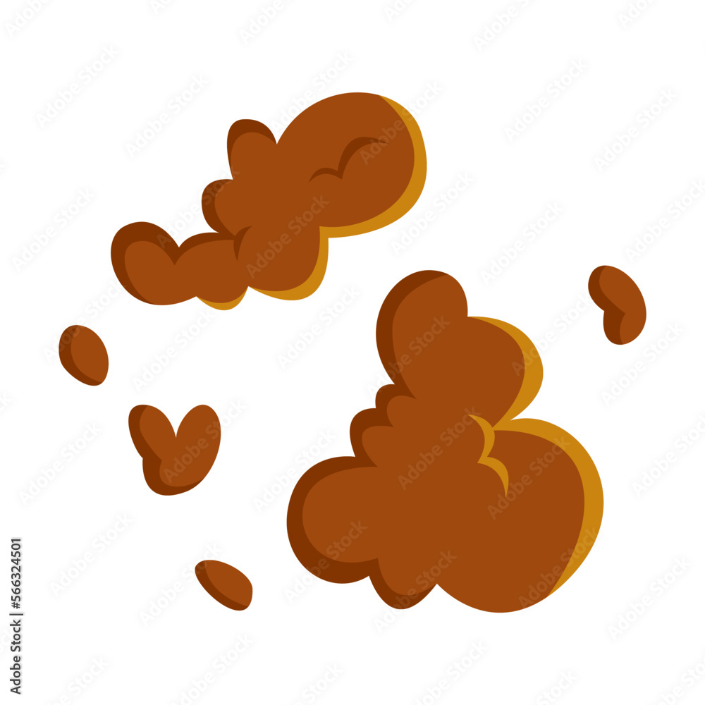 Explosive effect vector illustration. Gunshot smoke on white background. Explosion, weapon, blast concept Explosive effect vector illustration. Gunshot smoke on white background. Explosion, weapon, blast concept