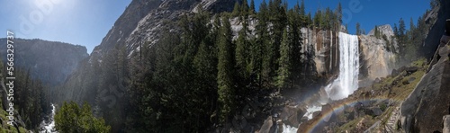 Vernal Falls panoramic view  Yosemite NP 