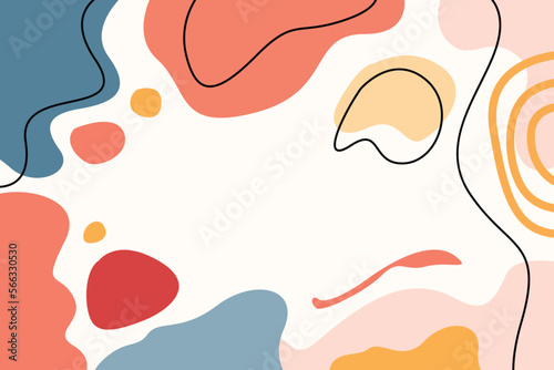 Hand drawn abstract doodle background illustration