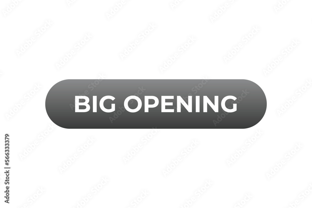 big opening Button. web template, Speech Bubble, Banner Label big opening. sign icon Vector illustration
big opening Button. web template, Speech Bubble, Banner Label big opening. sign icon Vector illustration