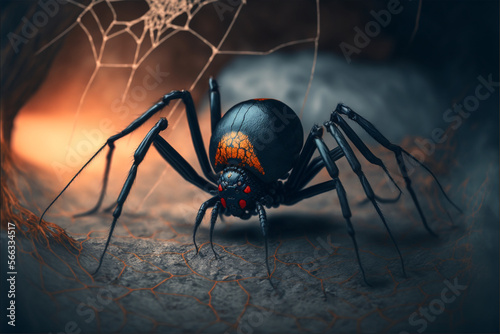Black widow spider generative AI