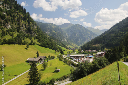 Wolfau village in Grossarl valley in the Austrian Alps, Austria